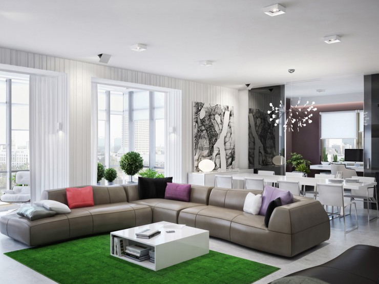 Azovskiy and Pahomova建筑事务所设计的Modern and Fresh House