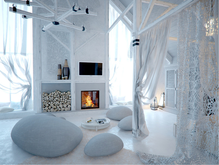 Total White Shophisticated Attic Space