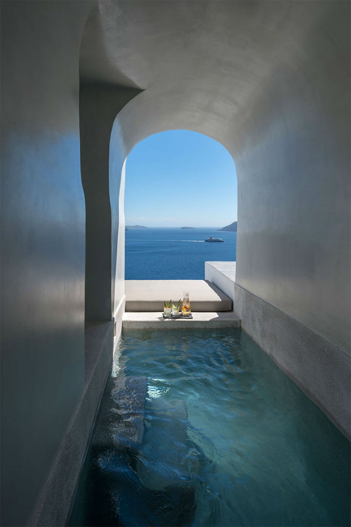 在Oia Santorini 17的回声豪华套房