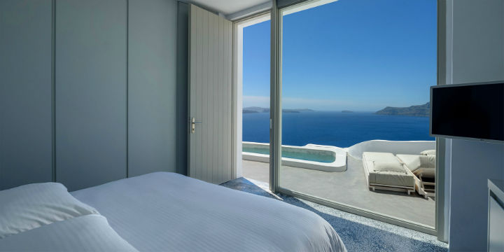 在Oia Santorini2的豪华套房