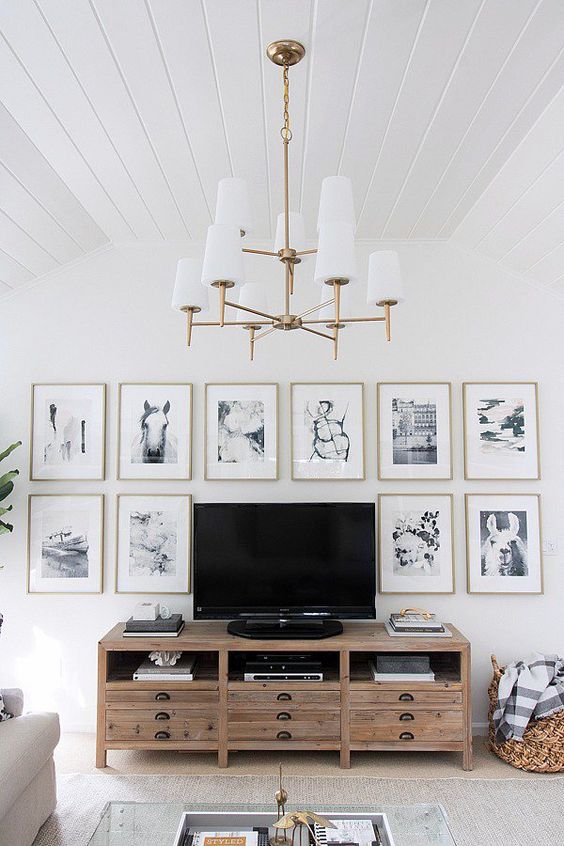 Clean and Polished Gallery TV Wall
